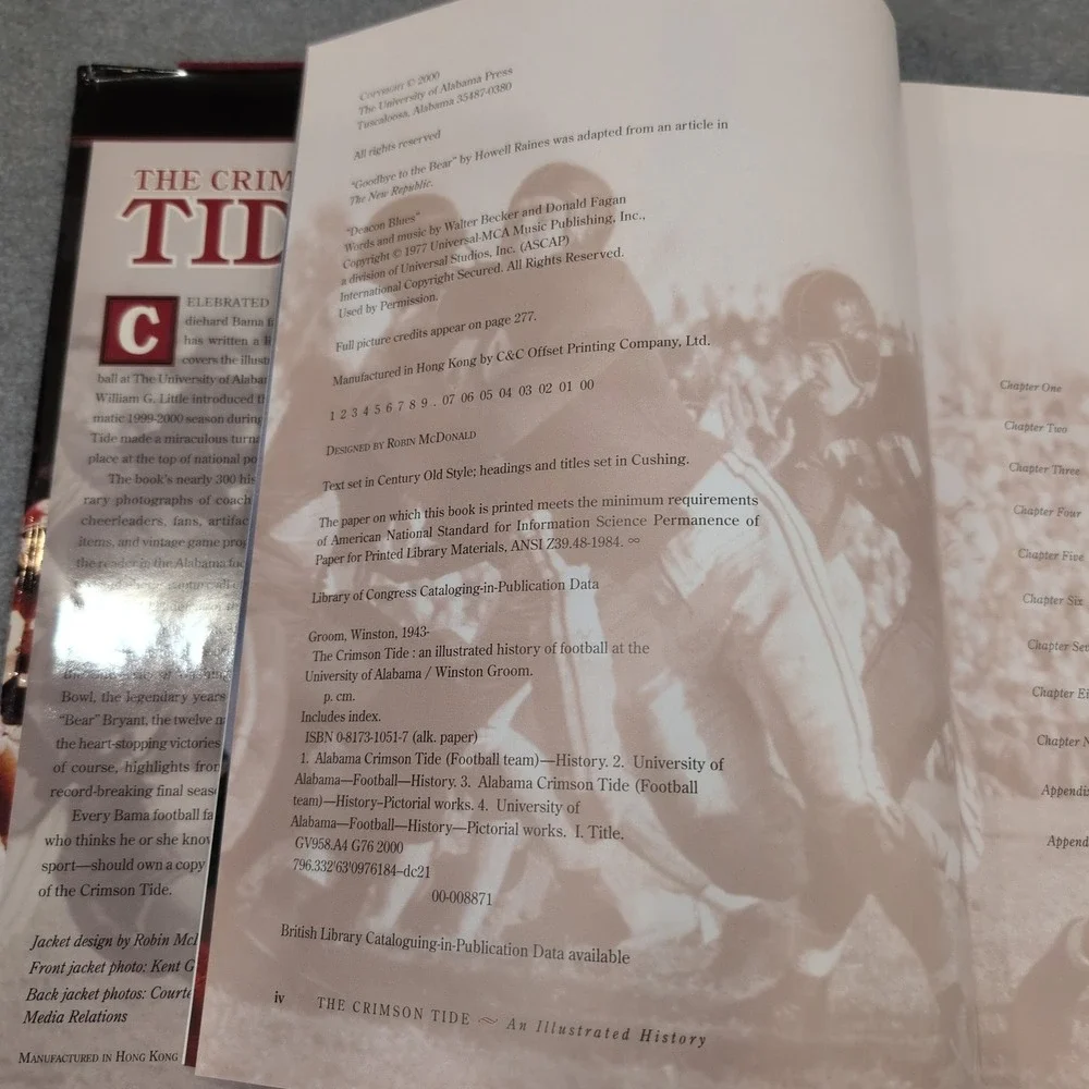 The Crimson Tide An Ill. History of Football University of Alabama Winston Groom - Picture 4 of 5